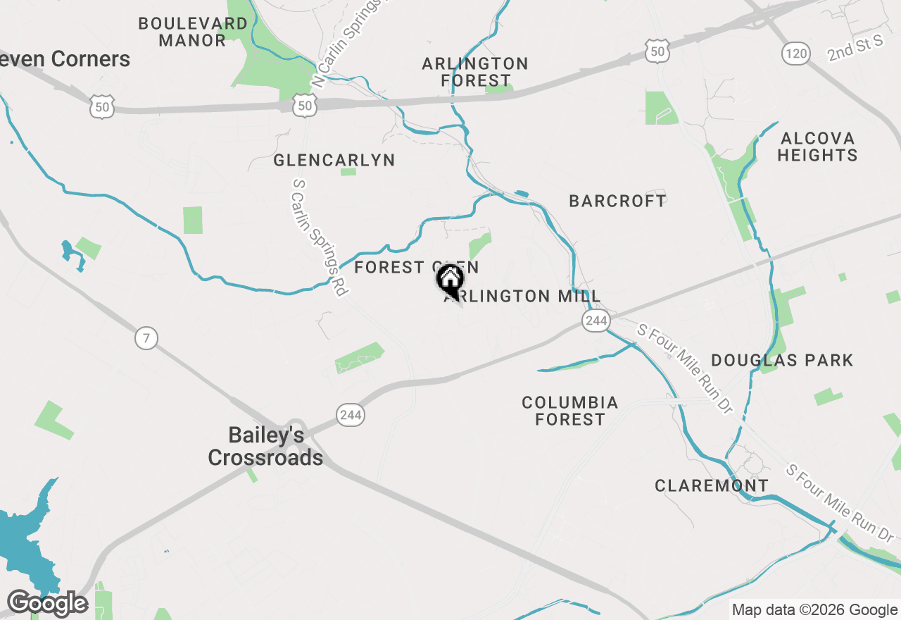 Map of 5313 8th Road S, Arlington, VA 22204