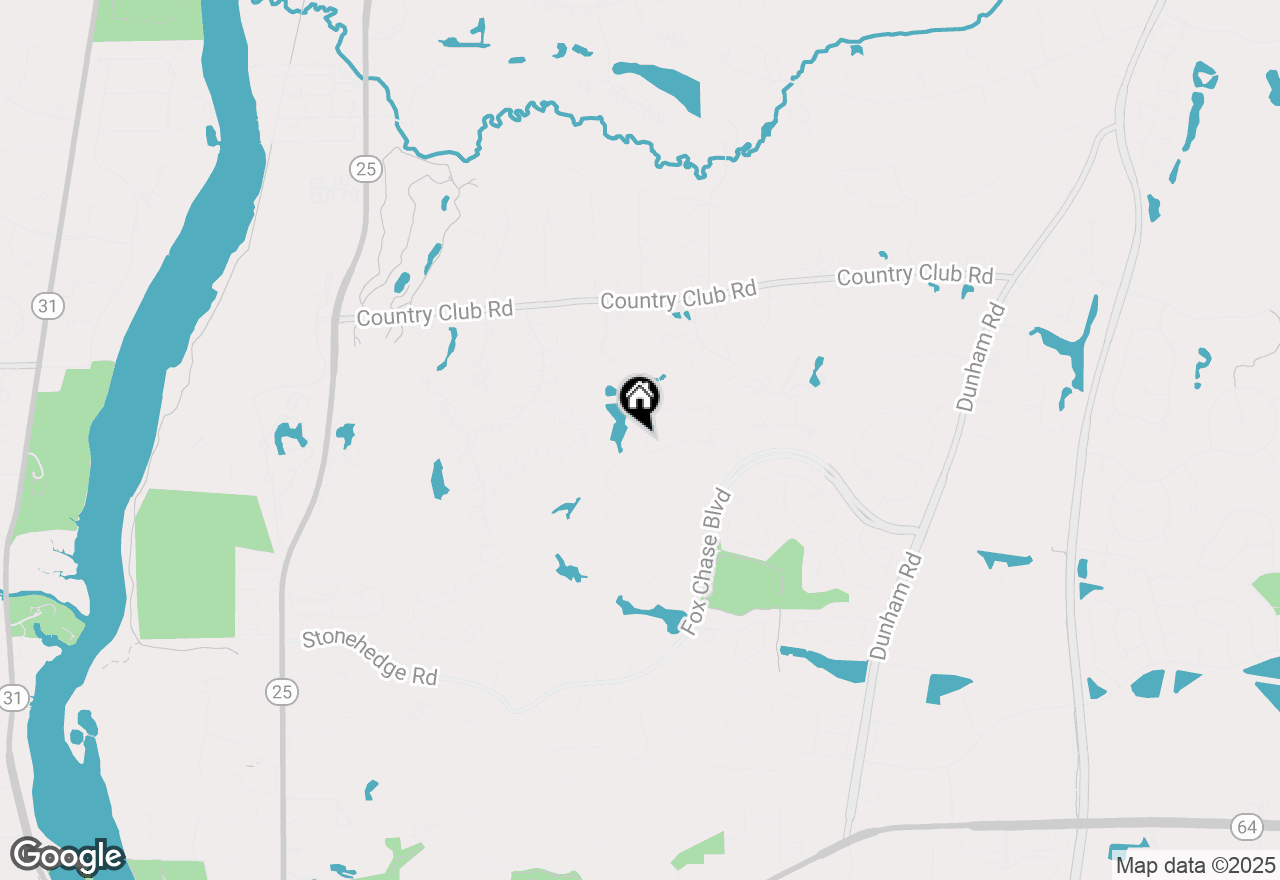 Map of 92 Whittington Course, St. Charles, IL 60174