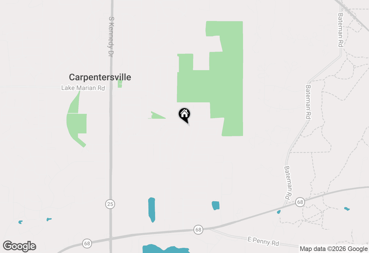 Map of 6054 Hampton Drive, Carpentersville, IL 60110