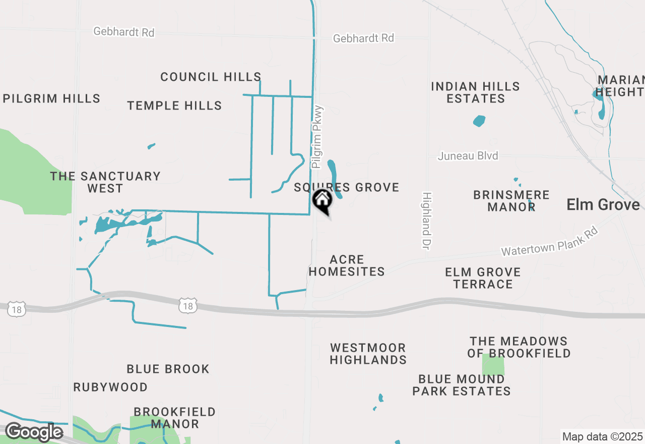 Map of 980 Pilgrim Pkwy #C, Elm Grove, WI 53122