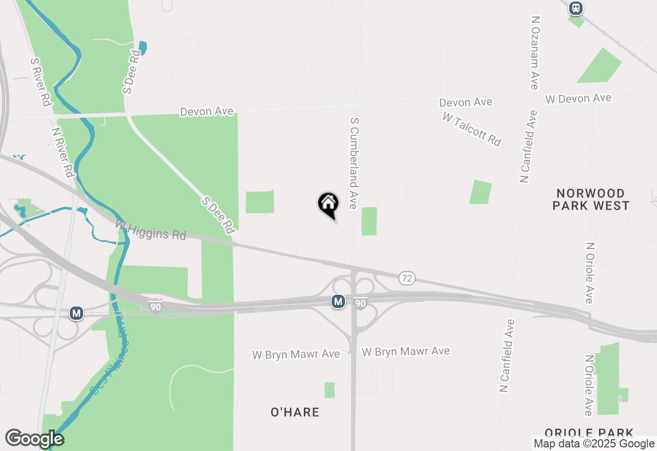 Map of 1709 S Grace Avenue, Park Ridge, IL 60068