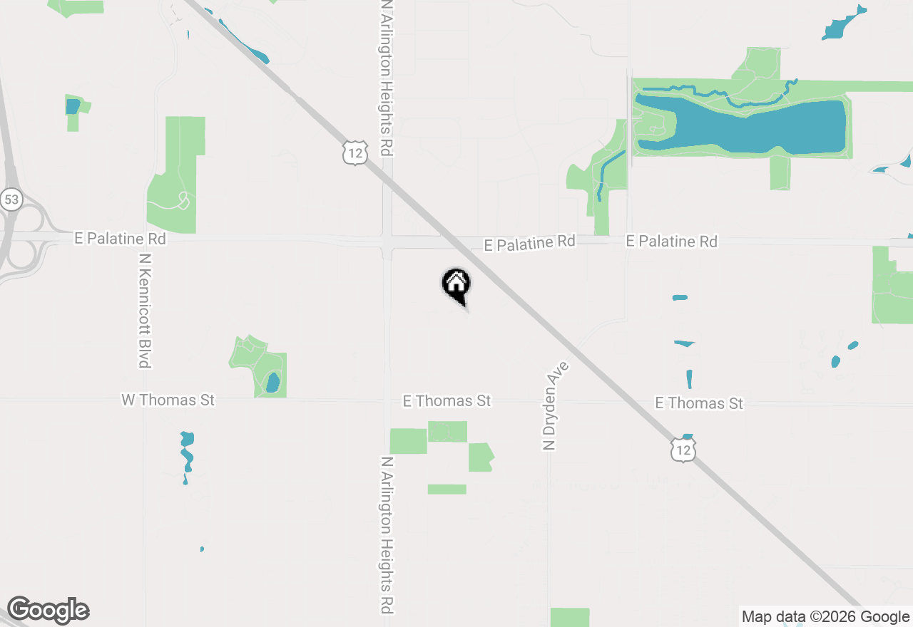 Map of 1630 N Douglas Court #1630, Arlington Heights, IL 60004