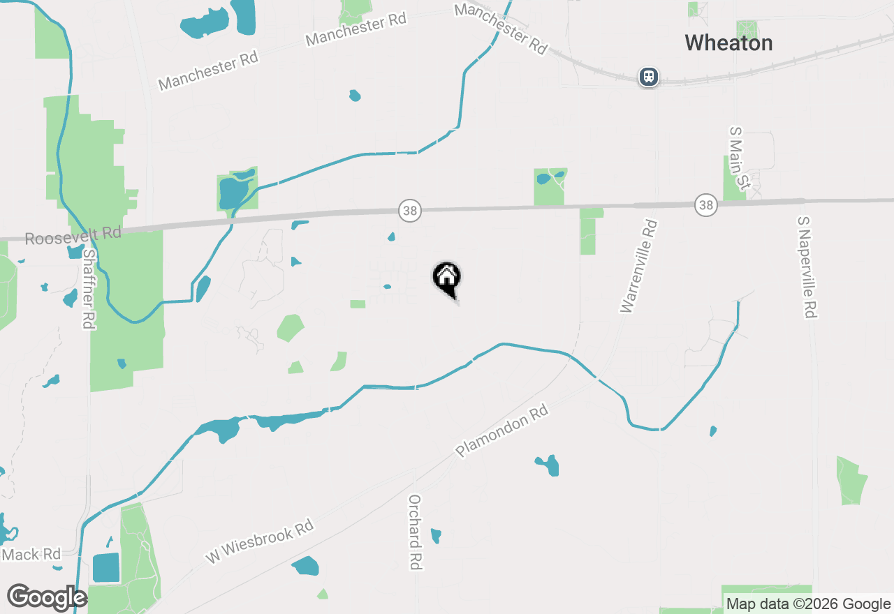 Map of 1020 S Gables Boulevard, Wheaton, IL 60189