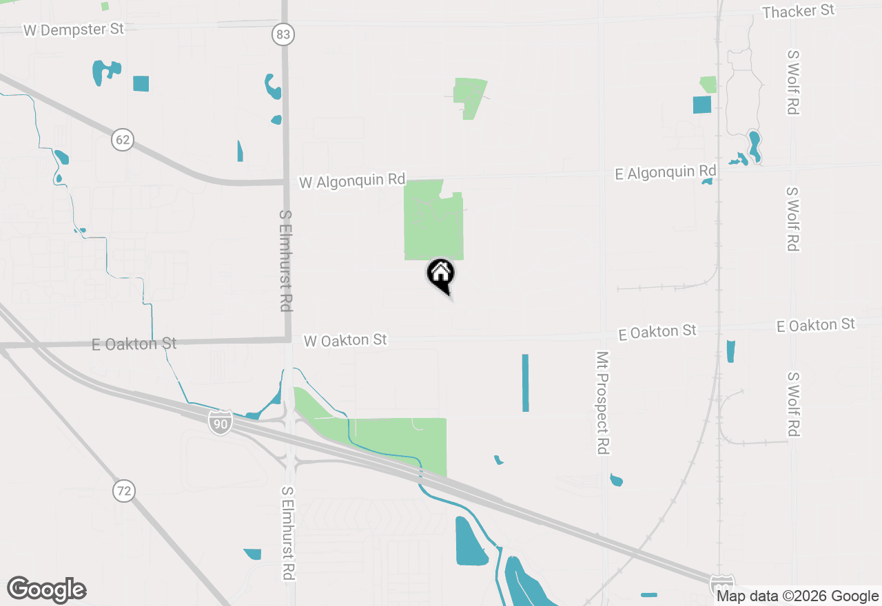 Map of 1535 Marshall Drive, Des Plaines, IL 60018