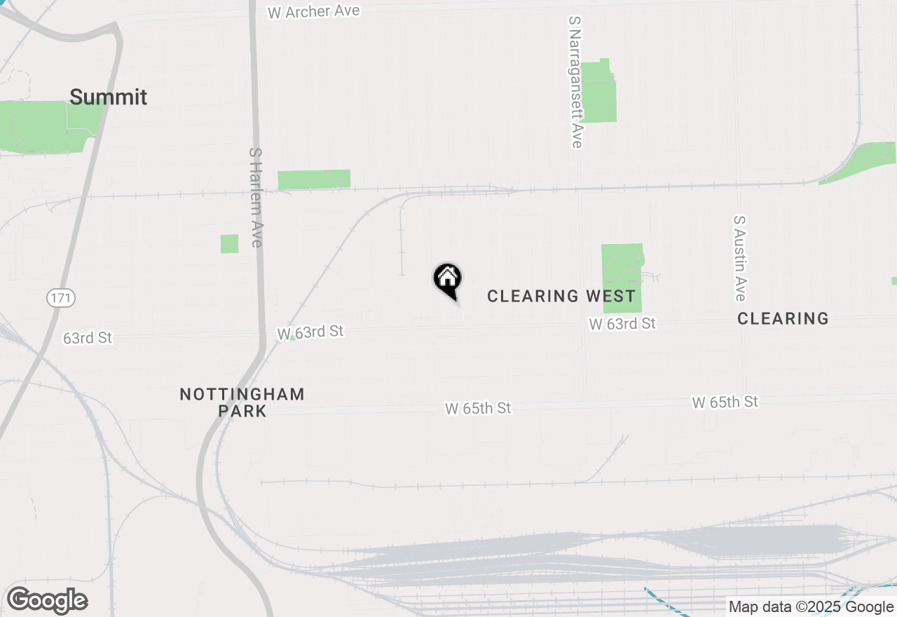 Map of (Address confidential), Chicago, Illinois 60638