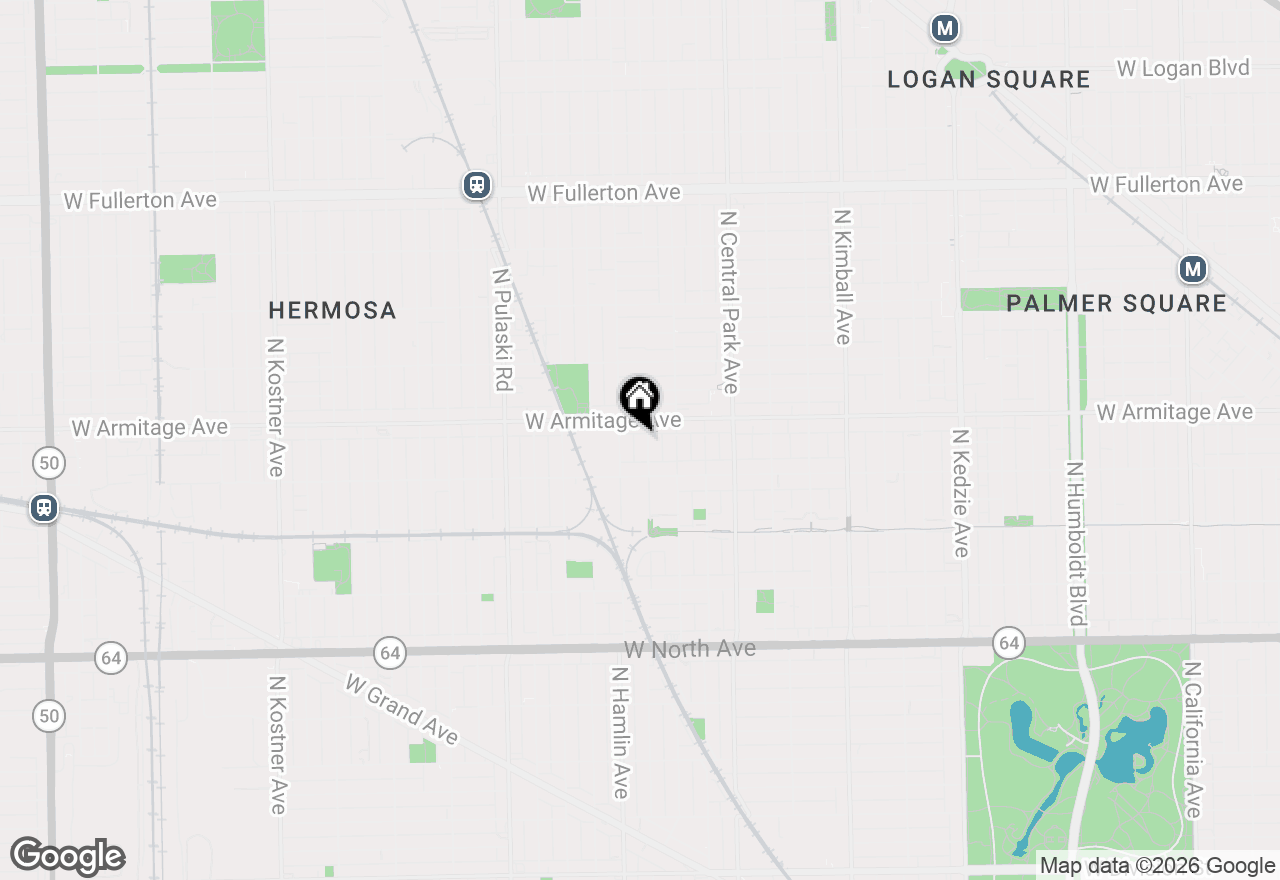 Map of 1938 N Ridgeway Avenue, Chicago, IL 60647