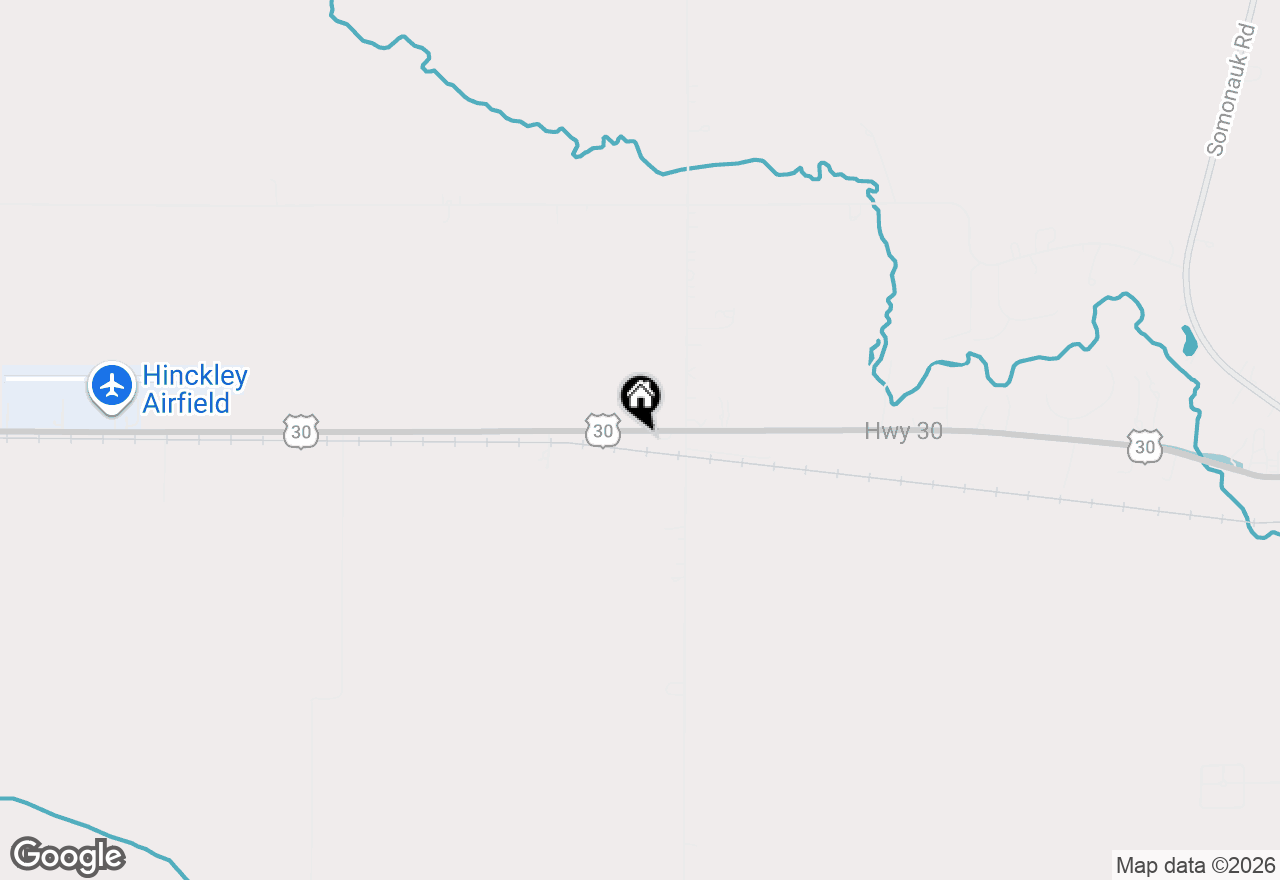 Map of 13929 Us Hwy 30 Highway, Hinckley, IL 60520