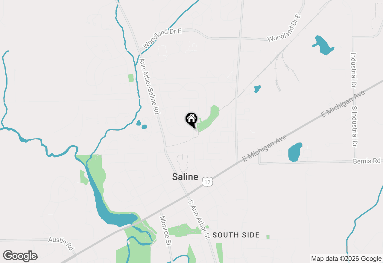 Map of 249 Sheffield Drive, Saline, MI 48176