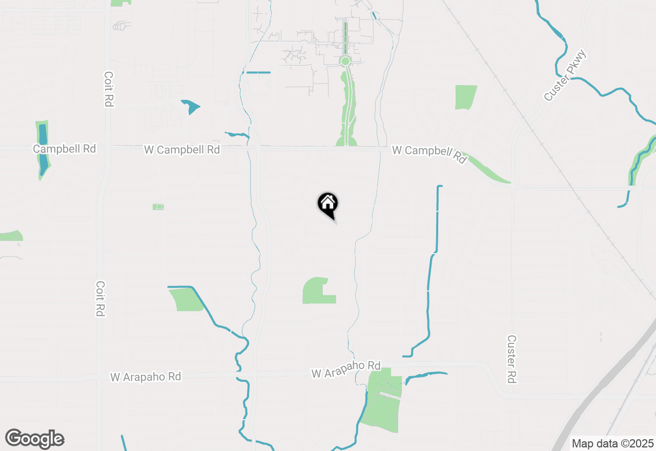 Map of 812 Sherbrook Drive, Richardson, TX 75080