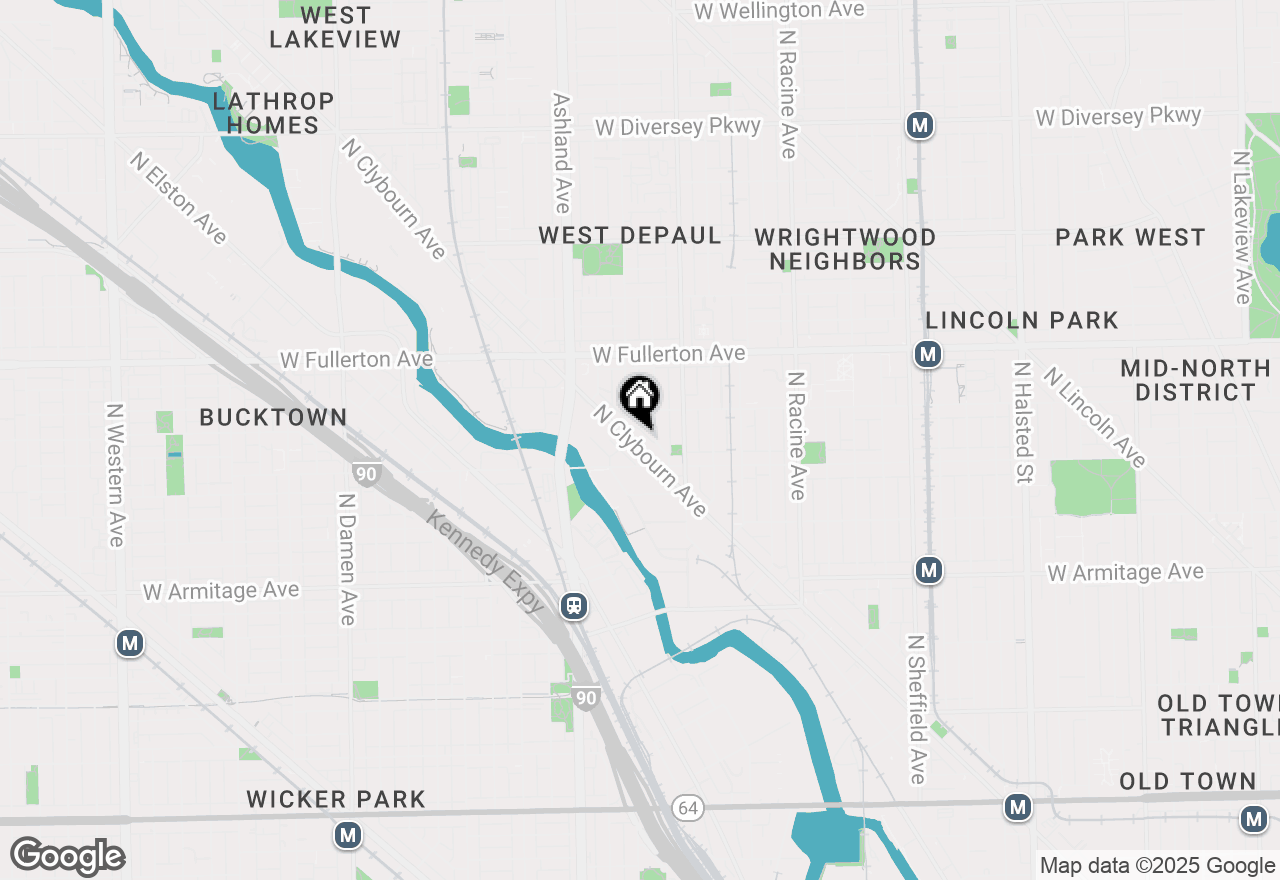 Map of 2237 N Clybourn Avenue #3, Chicago, IL 60614