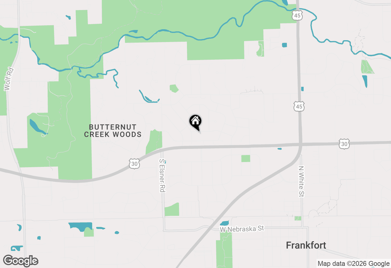 Map of 540 Meadow Avenue, Frankfort, IL 60423