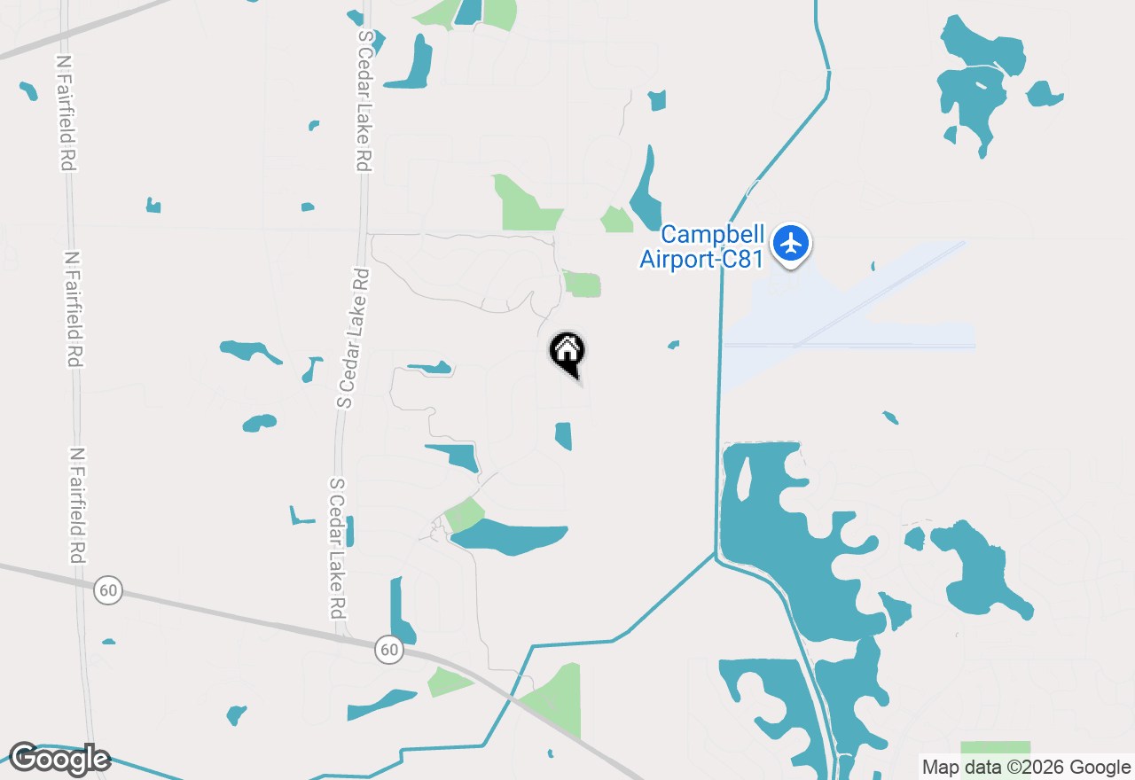 Map of 1407 S Janice Lane, Round Lake, IL 60073