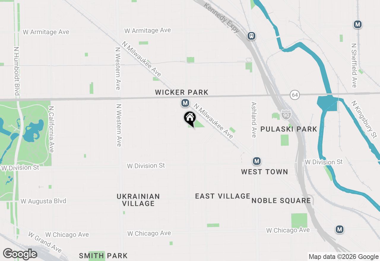 Map of 1957 W Schiller Street, Chicago, IL 60622