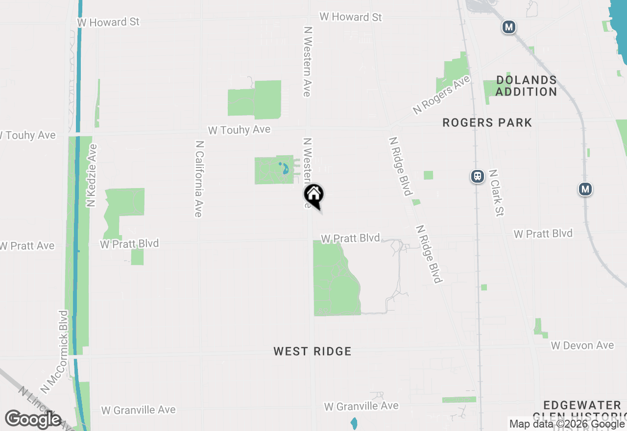 Map of 6911 N Western Avenue #1N, Chicago, IL 60645