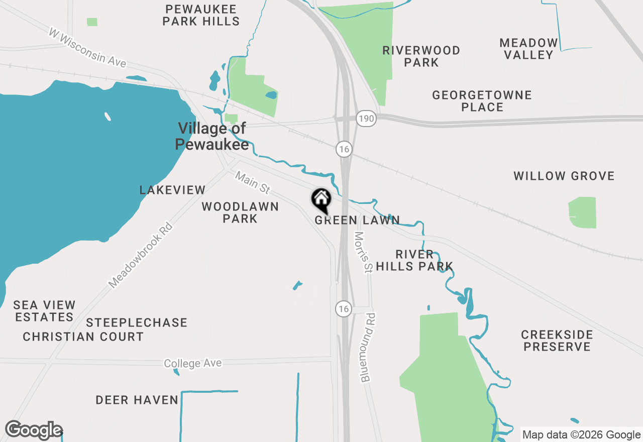 Map of 657 Brandt Ct, Pewaukee, WI 53072