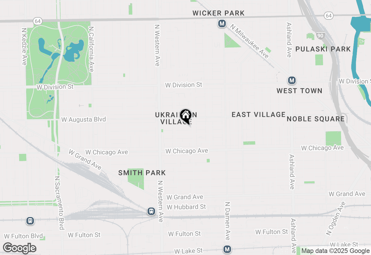 Map of 2225 W Walton Street #3, Chicago, IL 60622