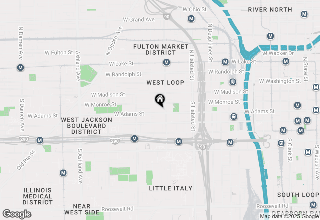 Map of 1040 W Adams Street #217, Chicago, IL 60607