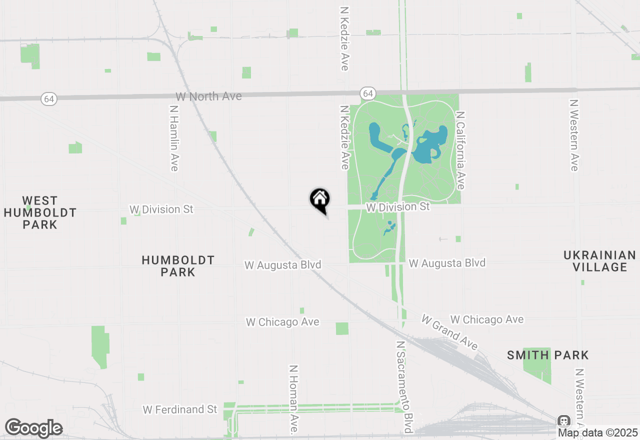 Map of 1133 N Spaulding Avenue, Chicago, IL 60651