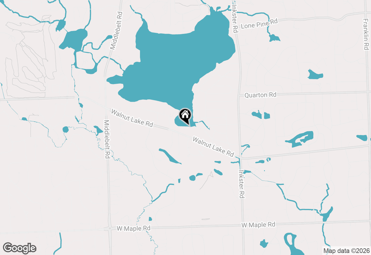 Map of 2390 Walnut Lake Road, West Bloomfield, MI 48323