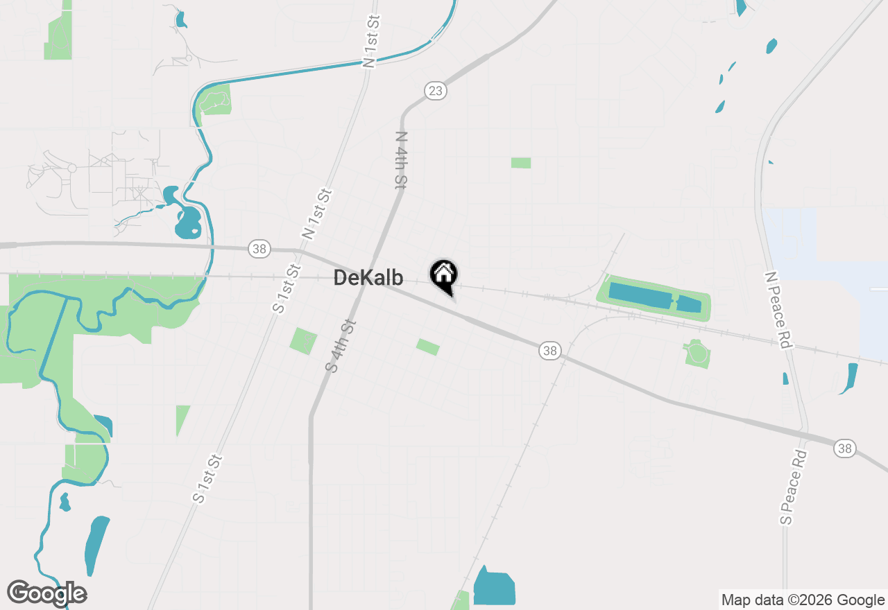Map of 713 E Lincoln Highway, Dekalb, IL 60115
