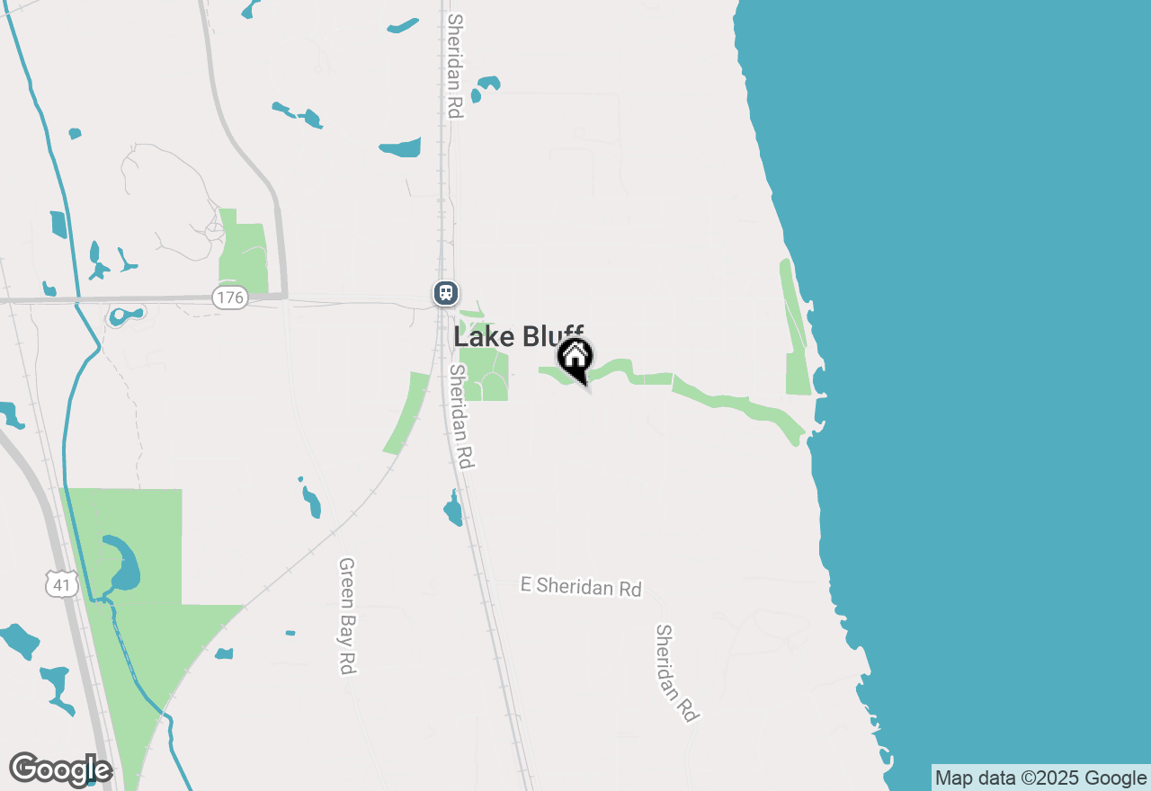 Map of 223 Sylvan Road, Lake Bluff, IL 60044