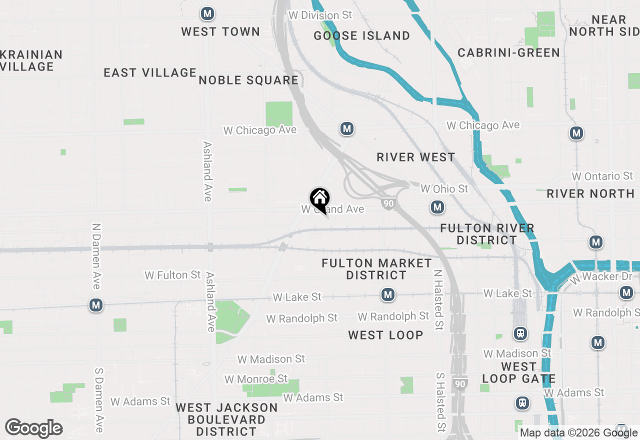 Map of 450 N Racine Avenue #1, Chicago, IL 60642