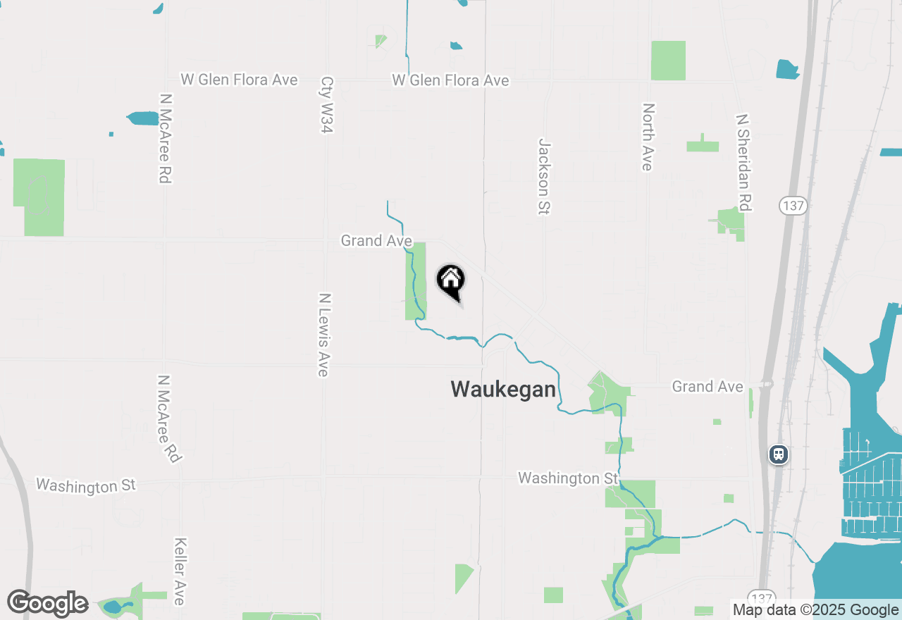Map of 509 N Butrick Street, Waukegan, IL 60085