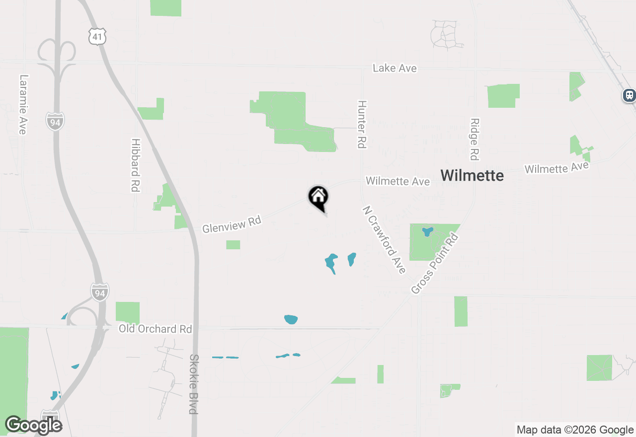 Map of 323 Vine Street, Wilmette, IL 60091