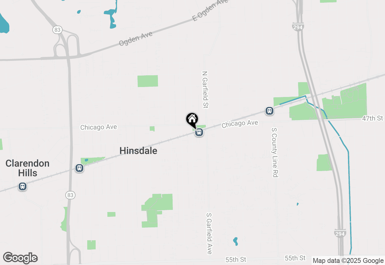 Map of 20 S Washington Circle, Hinsdale, IL 60521