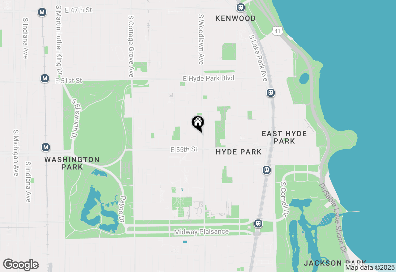 Map of 1165 E 54th Place, Chicago, IL 60615