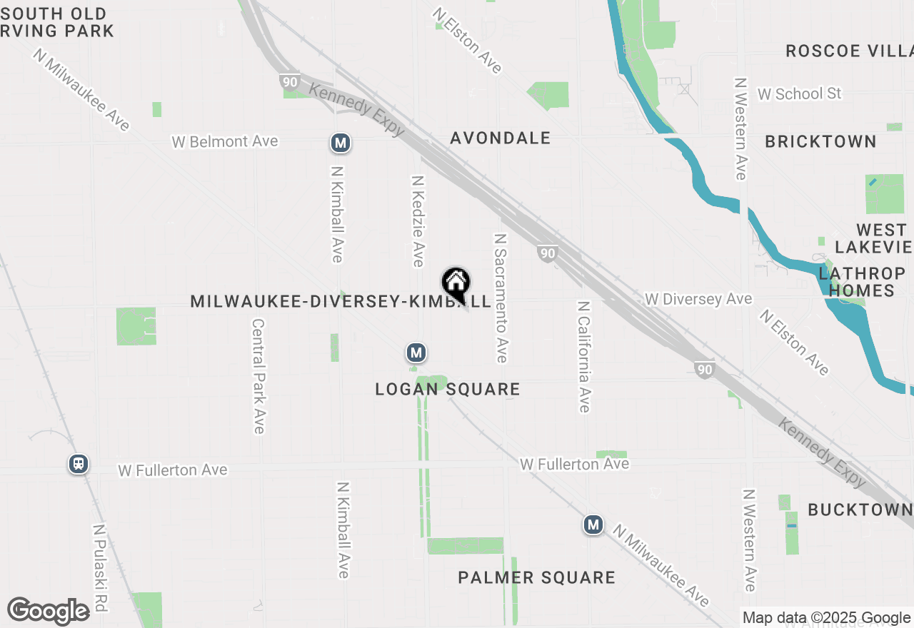 Map of 2742 N Albany Avenue #2, Chicago, IL 60647