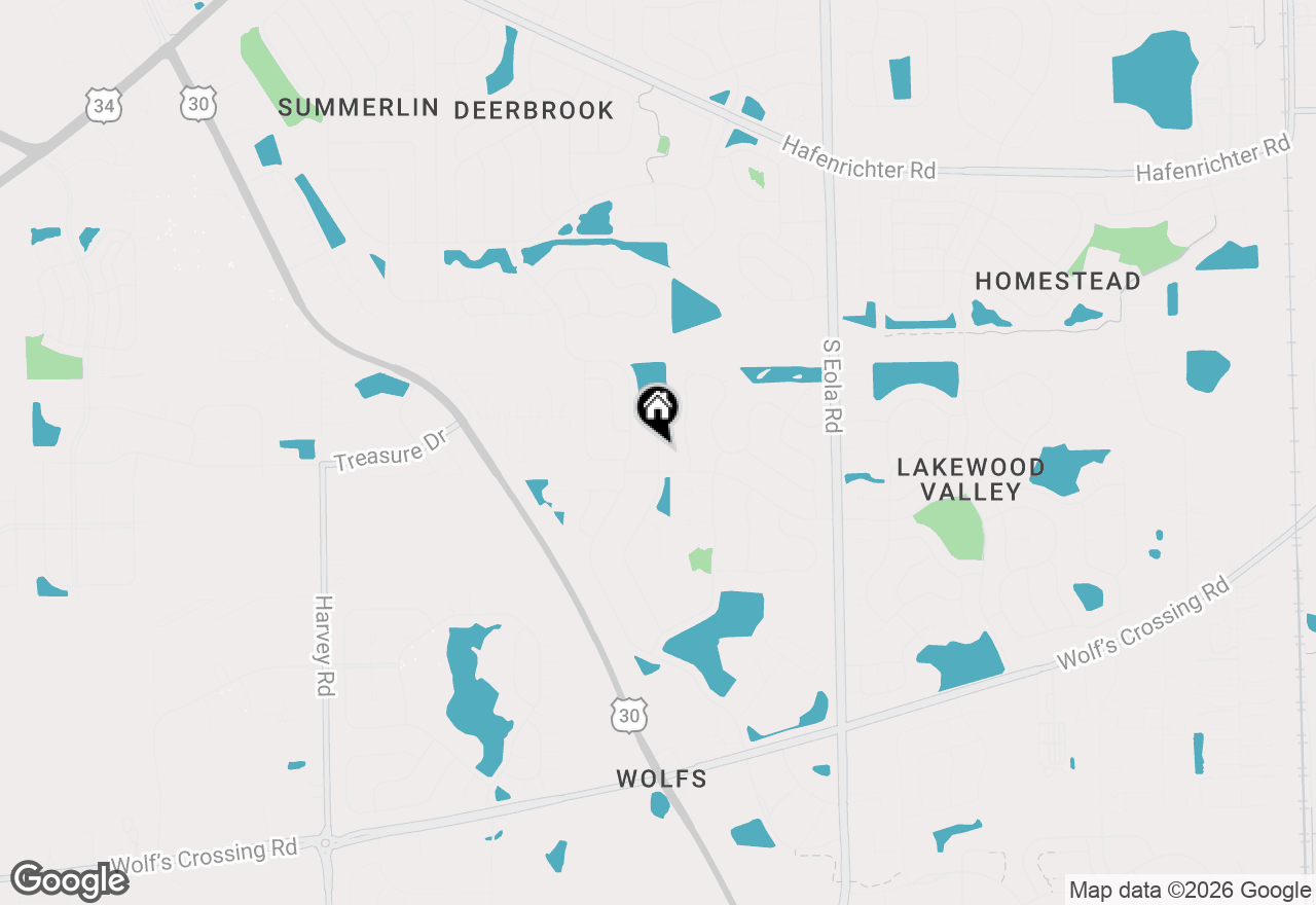 Map of 2579 Rourke Drive, Aurora, IL 60503