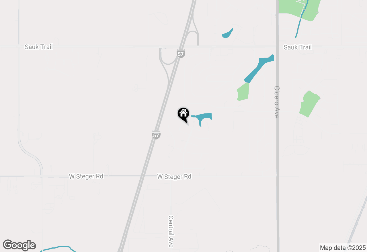 Map of 5319 Northwind Drive, Richton Park, IL 60471