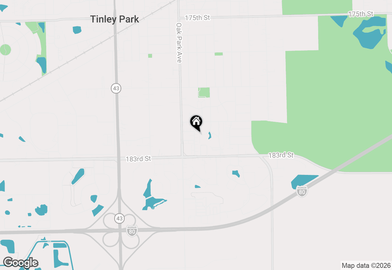 Map of 18141 Eagle Drive, Tinley Park, IL 60477