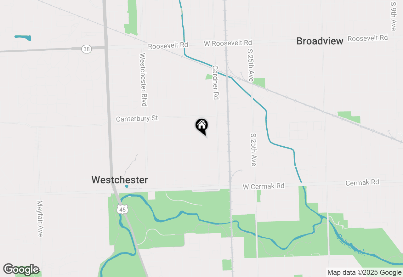 Map of 1813 Manchester Avenue, Westchester, IL 60154