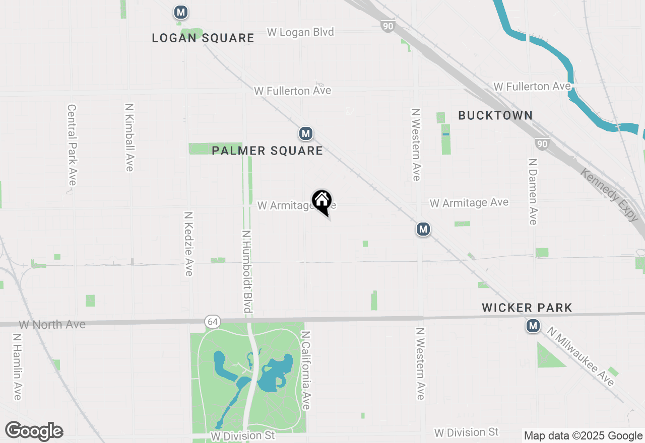 Map of 1925 N Fairfield, Chicago, IL 60647