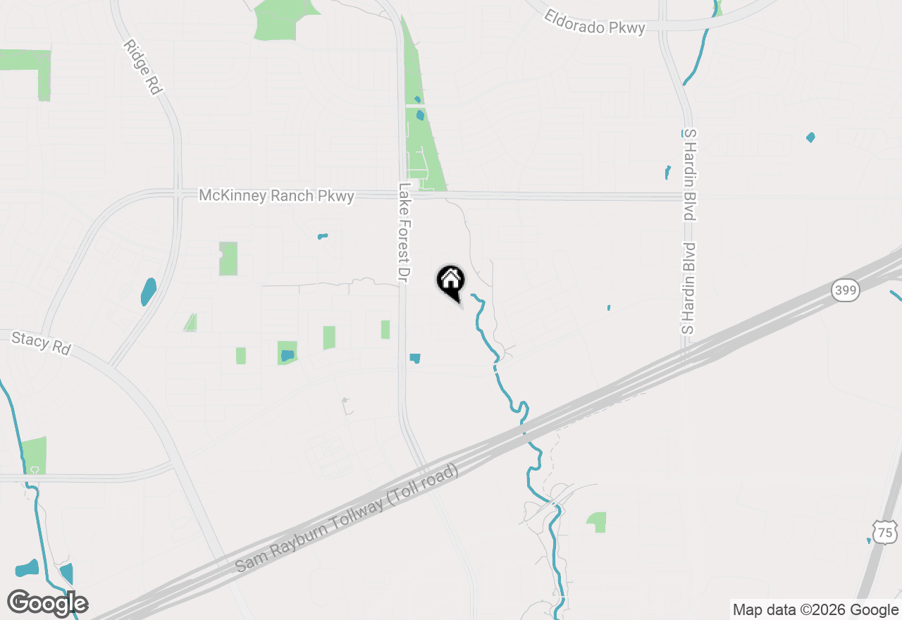 Map of 4817 Cedar Creek Drive, Mckinney, TX 75070