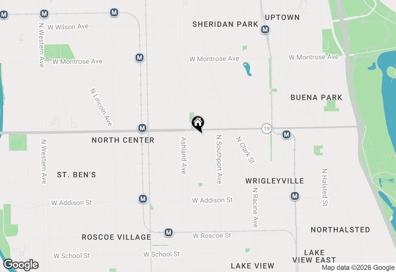 Map of 3939 N Greenview Avenue #2N, Chicago, IL 60613