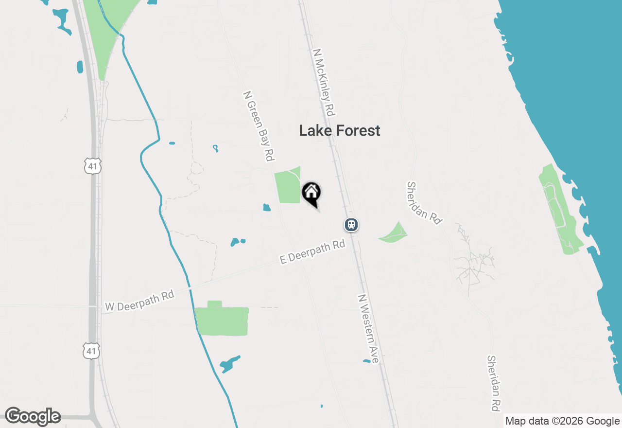 Map of 164 E Westminster Road #164, Lake Forest, IL 60045