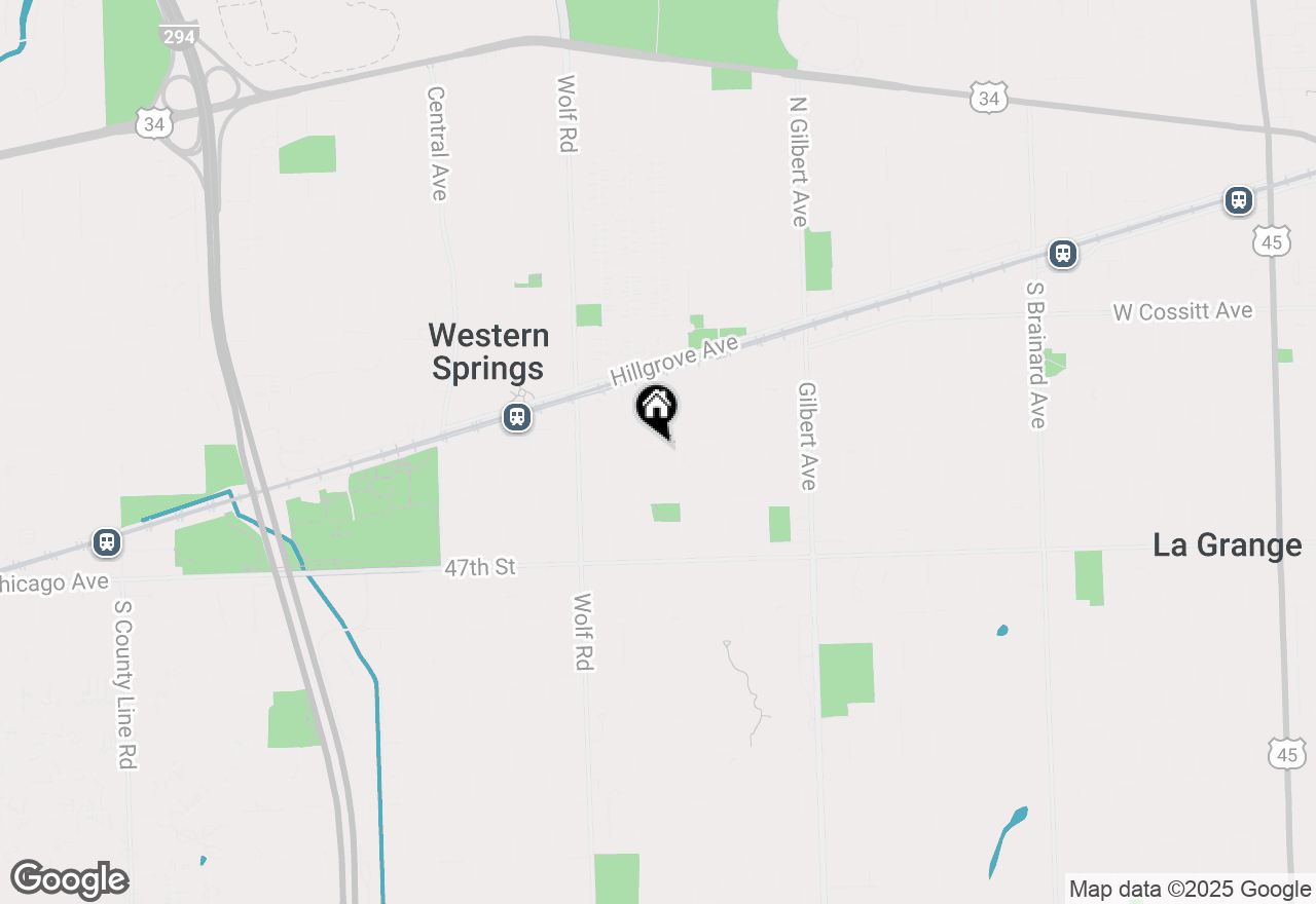 Map of 507 45th Street, Western Springs, IL 60558