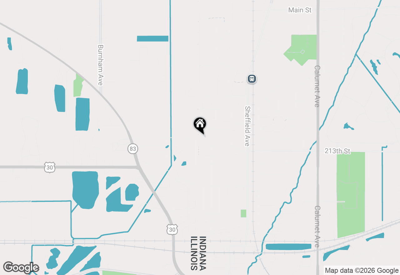 Map of 1212 Cedar Lane, Dyer, IN 46311