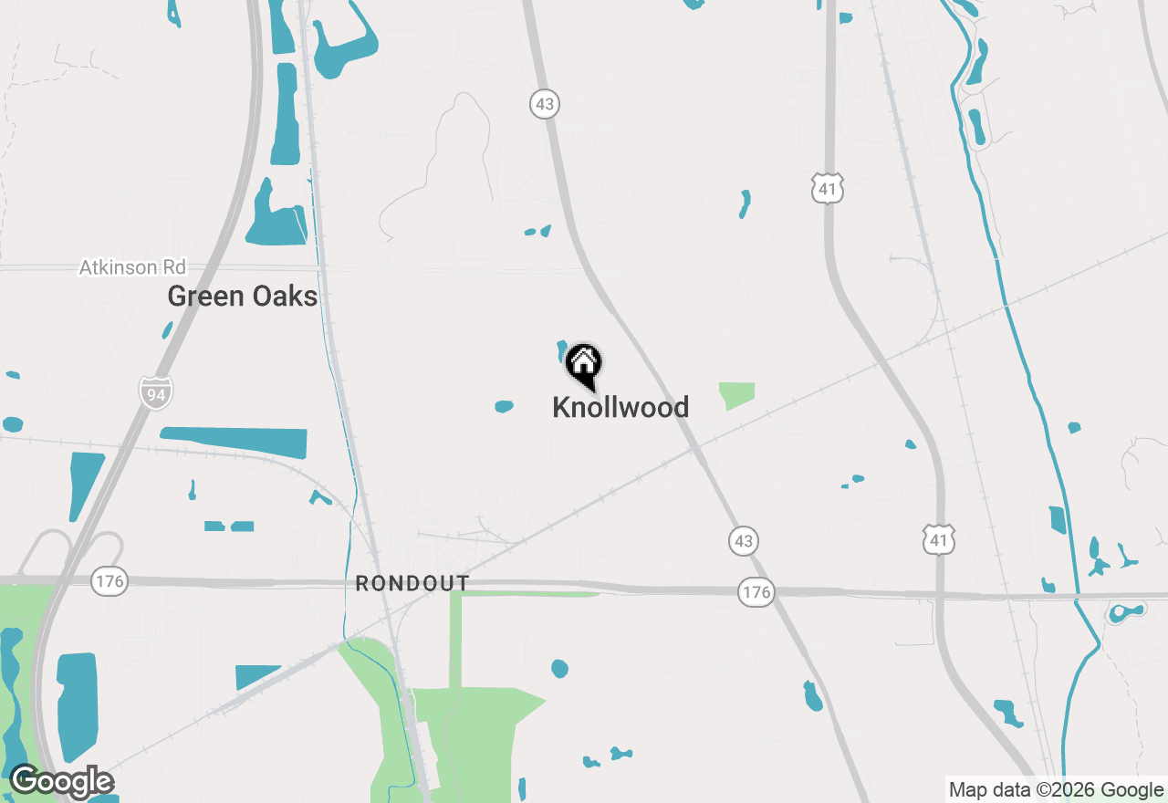 Map of 1110 Muir Avenue, Lake Bluff, IL 60044