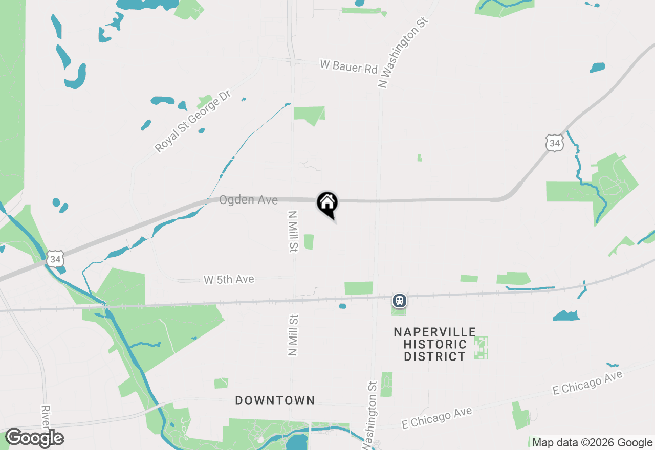 Map of 815 N Eagle Street, Naperville, IL 60563