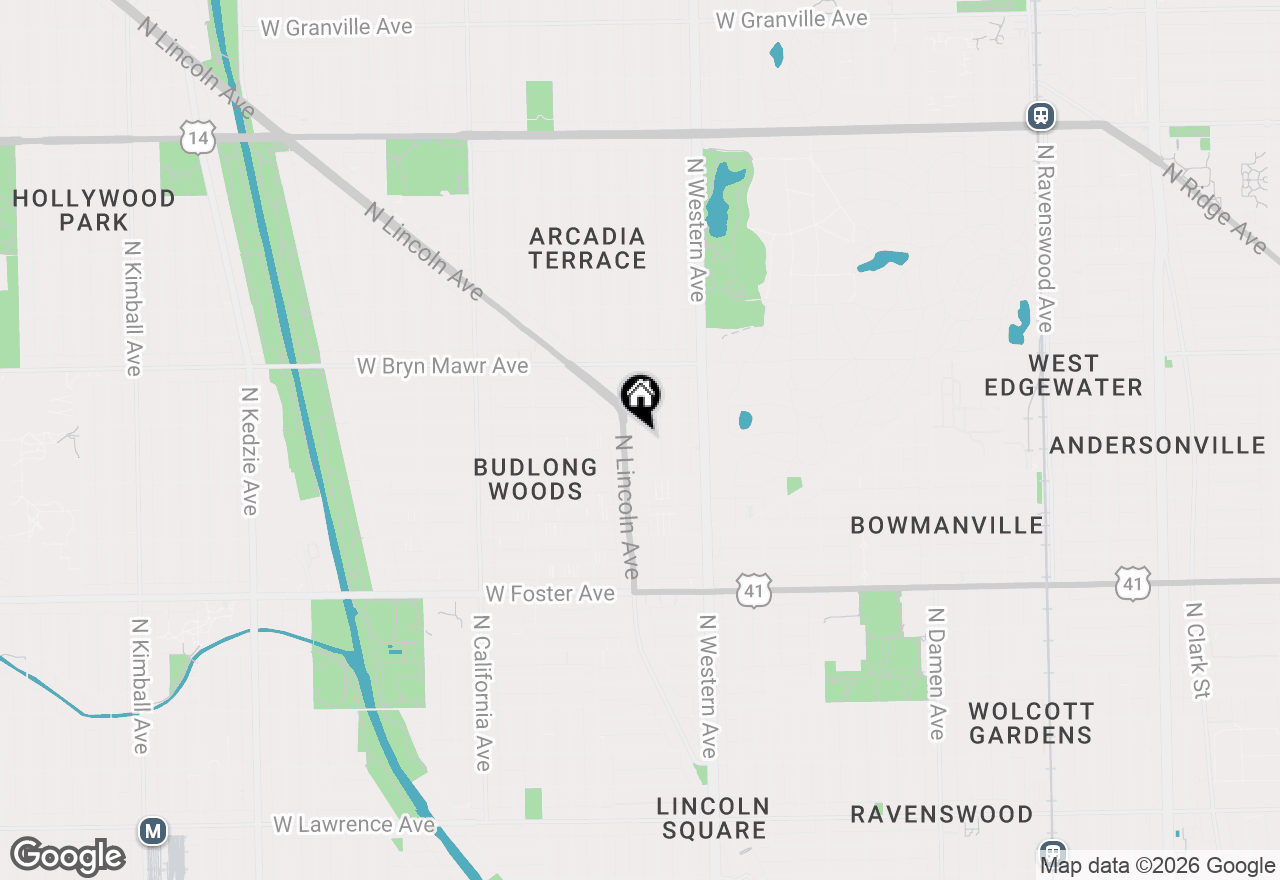 Map of 5440 N Campbell Avenue #2R, Chicago, IL 60625