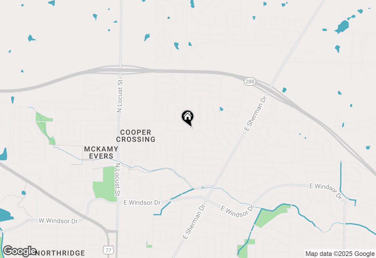 Map of 807-809 Sun Valley Drive, Denton, TX 76209