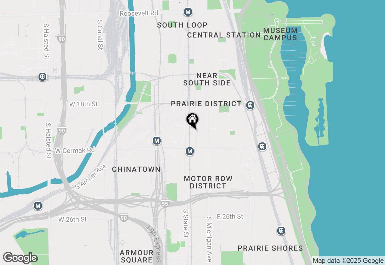 Map of 2024 S Wabash Avenue #705, Chicago, IL 60616