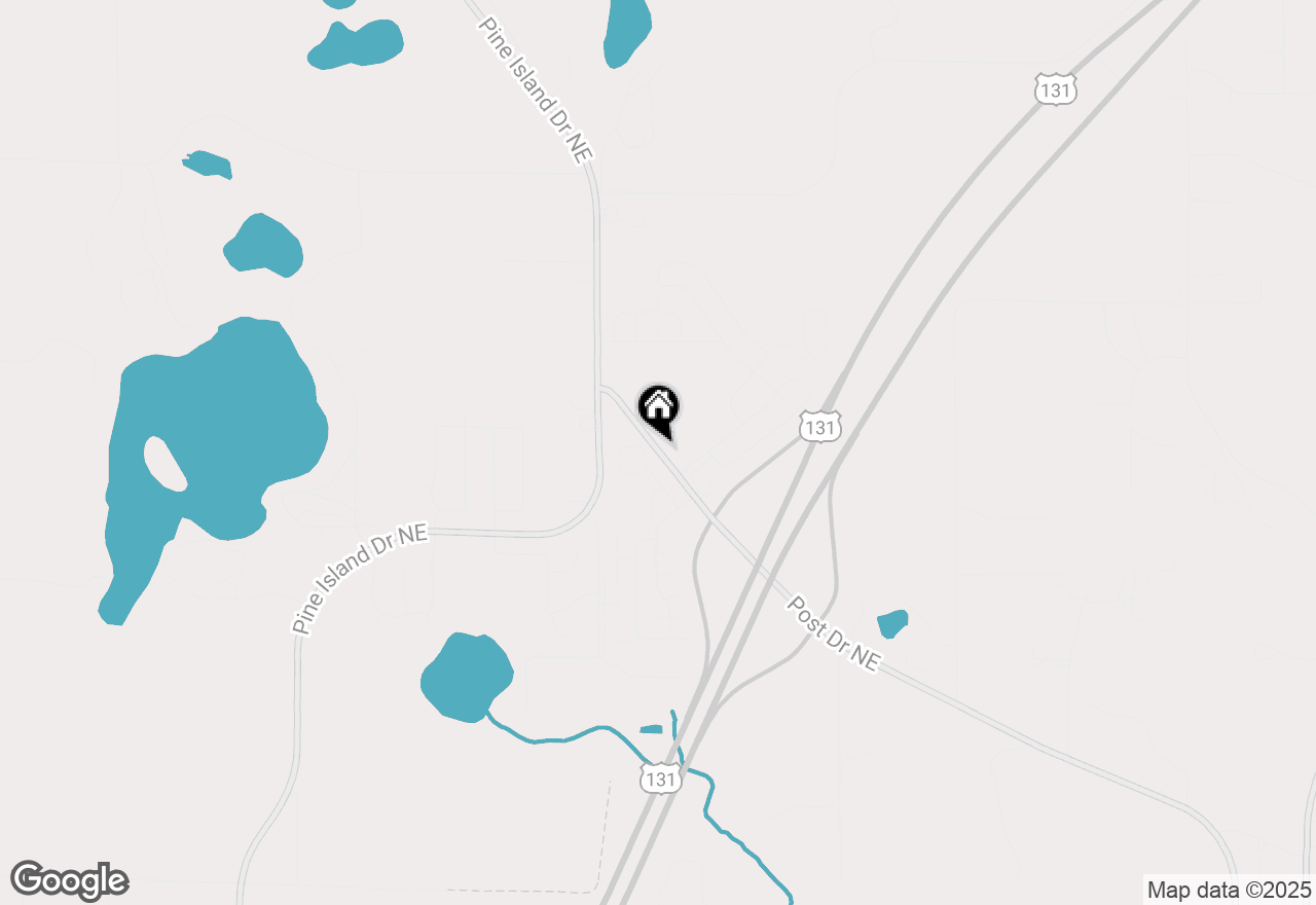 Map of 1303 Post Drive Ne, Belmont, MI 49306