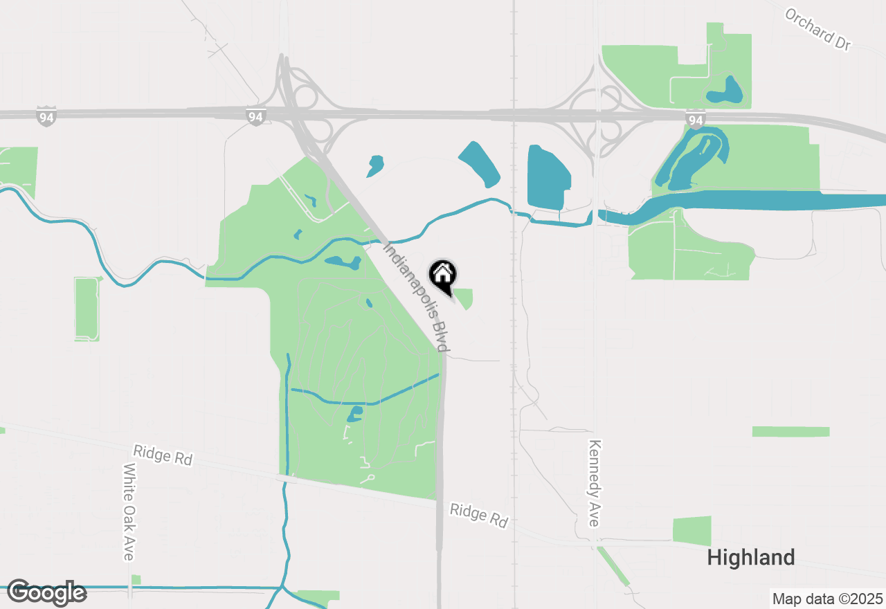 Map of 8134 Wicker Park Drive, Highland, IN 46322
