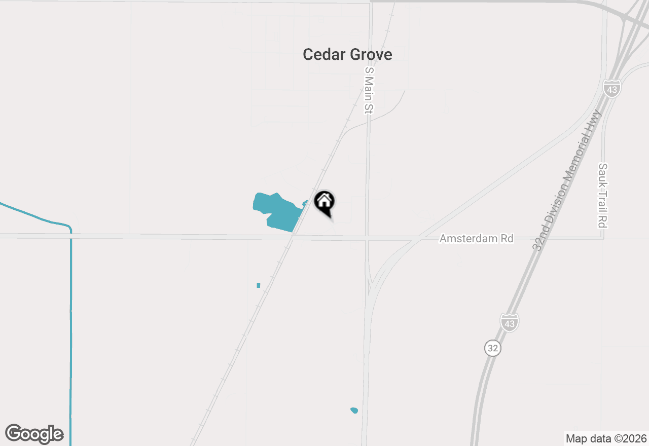 Map of 947 Berenschot Trl, Cedar Grove, WI 53013