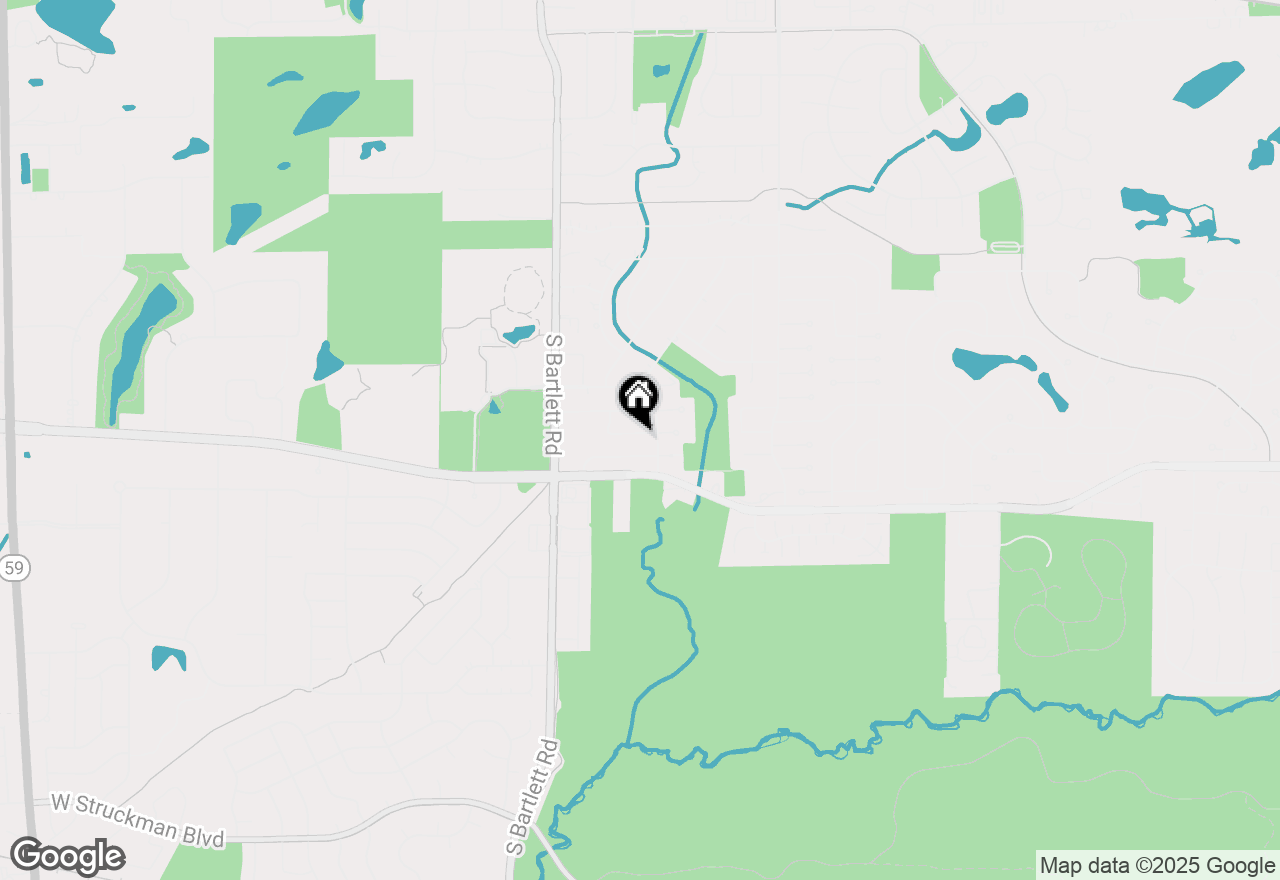 Map of 128 Sherman Street, Bartlett, IL 60103